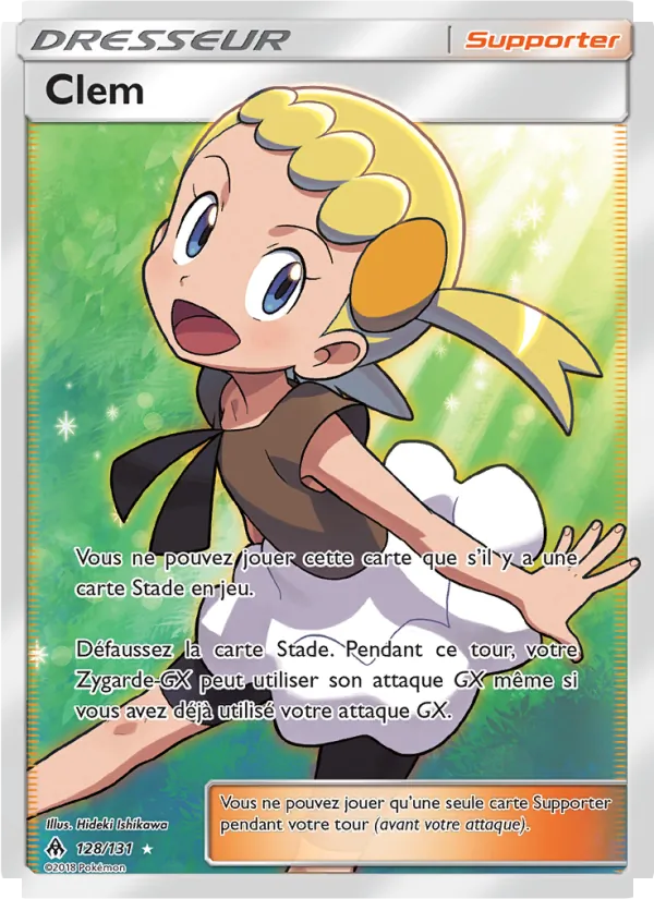 Carte Pokémon Clem 128/131 de l'extension Lumière Interdite