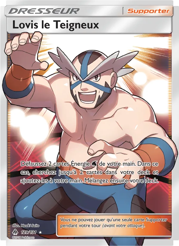 Carte Pokémon Lovis le Teigneux 129/131 de l'extension Lumière Interdite