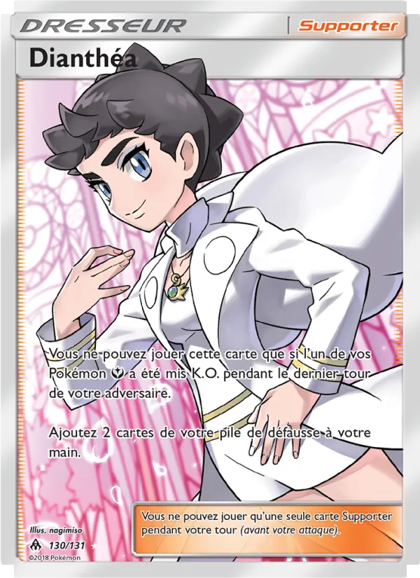 Carte Pokémon Dianthéa 130/131 de l'extension Lumière Interdite