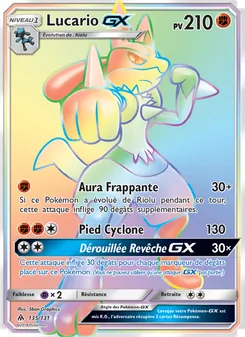 Carte Pokémon Lucario GX 135