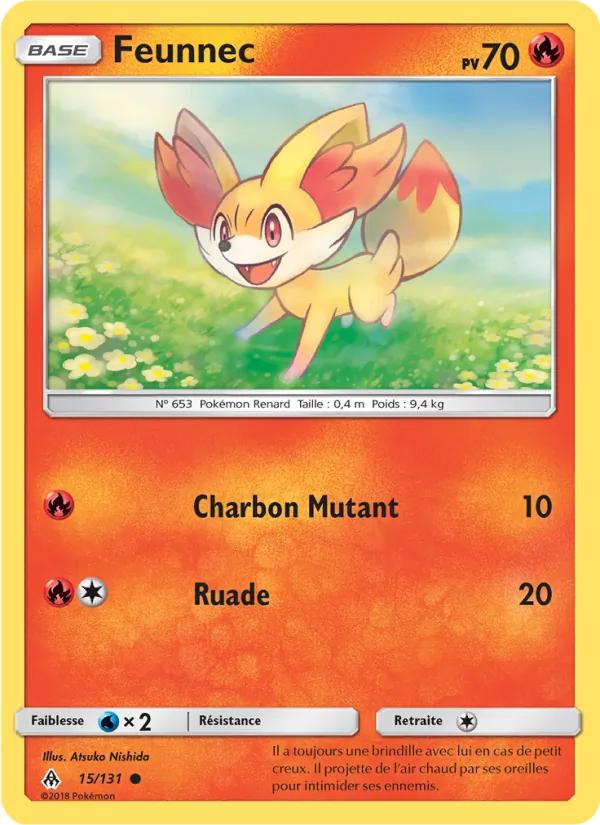 Carte Pokémon Feunnec 15/131 de l'extension Lumière Interdite