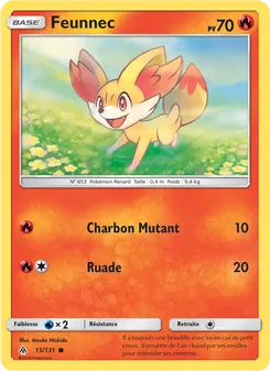 Carte Pokémon Feunnec 15