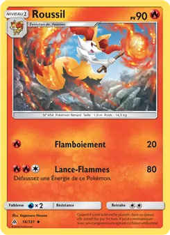 Carte Pokémon Roussil 16