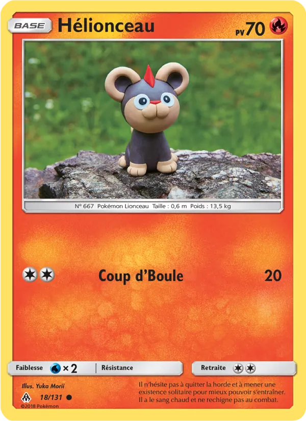 Carte Pokémon Hélionceau 18/131 de l'extension Lumière Interdite
