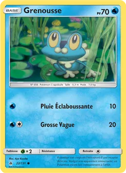 Carte Pokémon Grenousse 22