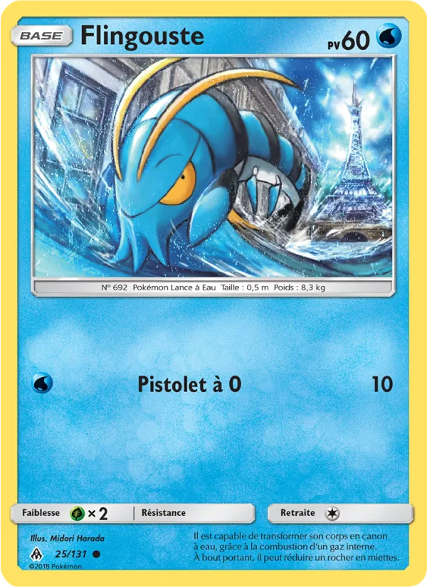 Carte Pokémon Flingouste 25/131 de l'extension Lumière Interdite