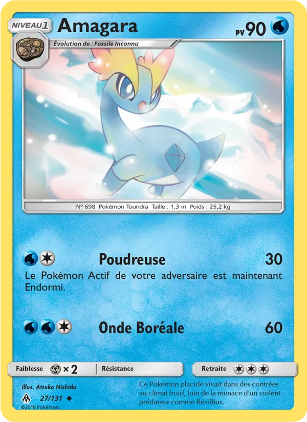 Carte Pokémon Amagara 27/131 de l'extension Lumière Interdite