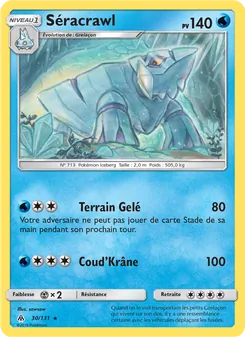Carte Pokémon Séracrawl 30