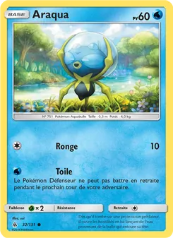Carte Pokémon Araqua 32