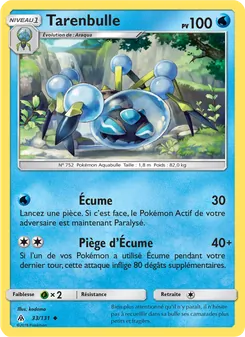 Carte Pokémon Tarenbulle 33