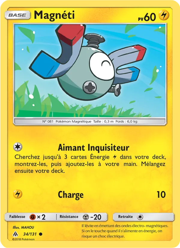 Carte Pokémon Magnéti 34/131 de l'extension Lumière Interdite