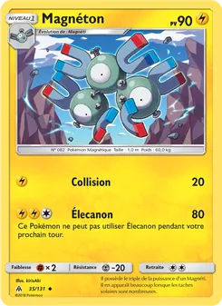 Carte Pokémon Magnéton 35