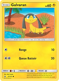 Carte Pokémon Galvaran 37