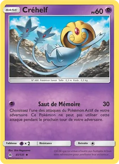 Carte Pokémon Créhelf 41