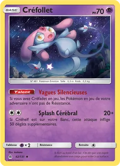 Carte Pokémon Créfollet 42