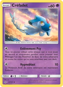 Carte Pokémon Créfadet 43