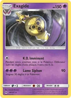 Carte Pokémon Exagide 49
