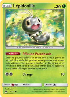 Carte Pokémon Lépidonille 5