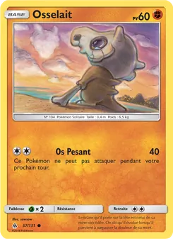 Carte Pokémon Osselait 57