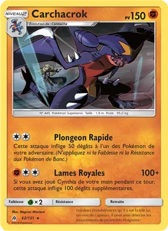 Carte Pokémon Carchacrok 62