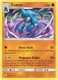 Carte Pokémon Coatox 64