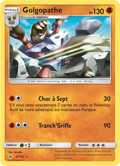 Carte Pokémon Golgopathe 67