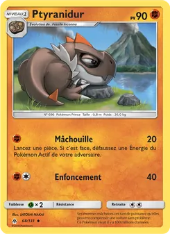 Carte Pokémon Ptyranidur 68