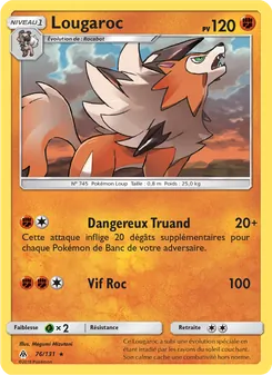 Carte Pokémon Lougaroc 76