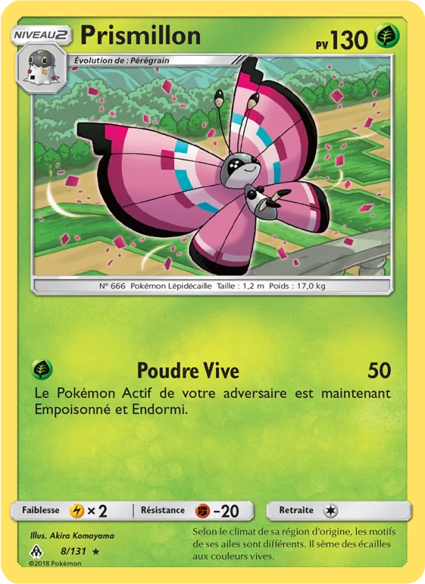 Carte Pokémon Prismillon 8/131 de l'extension Lumière Interdite