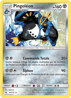 Carte Pokémon Pingoléon 81