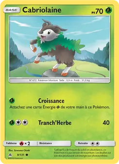 Carte Pokémon Cabriolaine 9