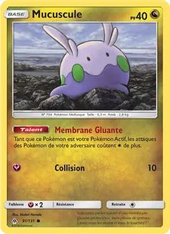 Carte Pokémon Mucuscule 91 — Lumière Interdite