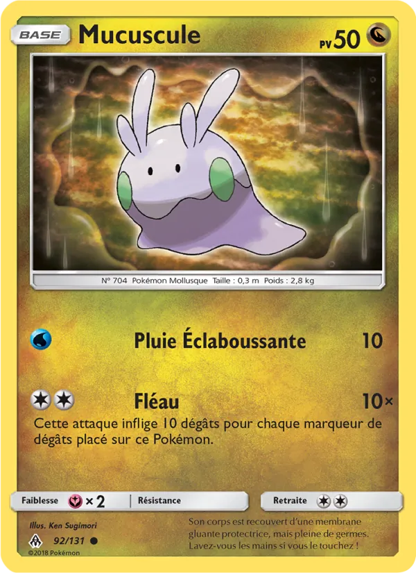 Carte Pokémon Mucuscule 92/131 de l'extension Lumière Interdite