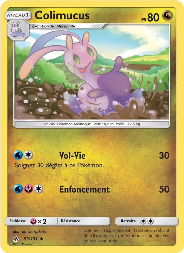 Carte Pokémon Colimucus 93/131 de l'extension Lumière Interdite