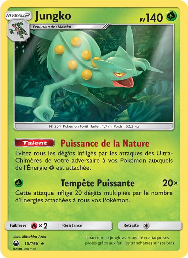 Carte Pokémon Jungko 10/168 de l'extension Tempête Céleste