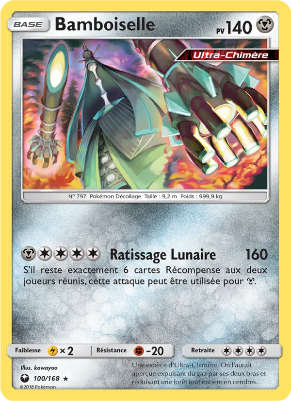 Carte Pokémon Bamboiselle 100/168 de l'extension Tempête Céleste