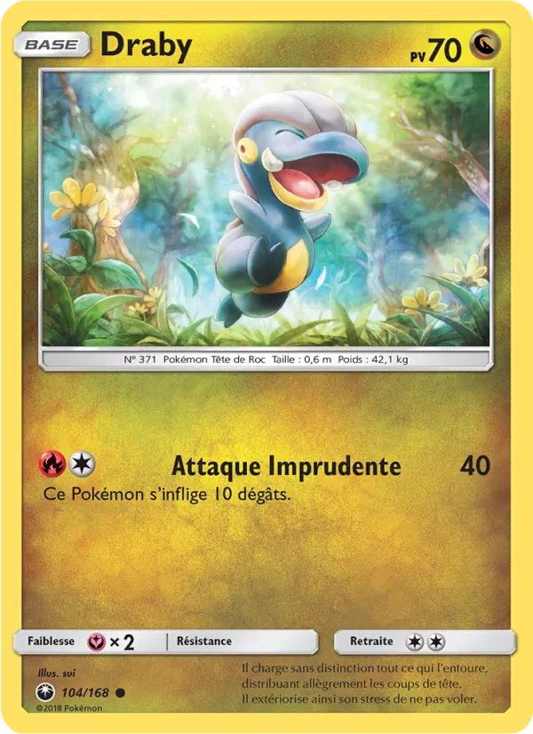 Carte Pokémon Draby 104/168 de l'extension Tempête Céleste