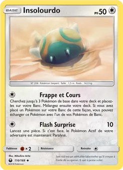 Carte Pokémon Insolourdo 110