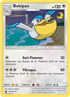 Carte Pokémon Bekipan 112