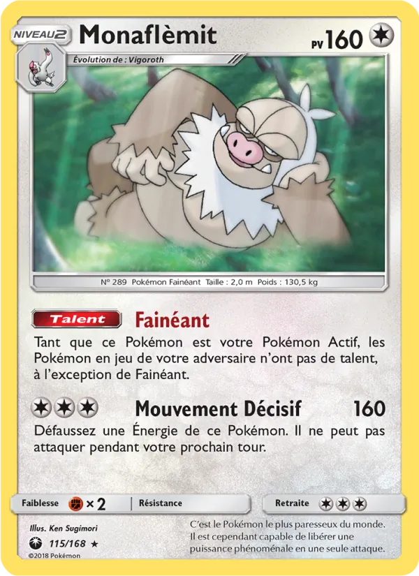 Carte Pokémon Monaflèmit 115/168 de l'extension Tempête Céleste