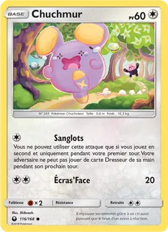 Carte Pokémon Chuchmur 116 — Tempête Céleste