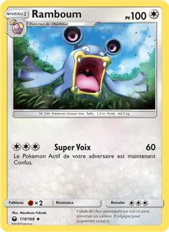 Carte Pokémon Ramboum 118