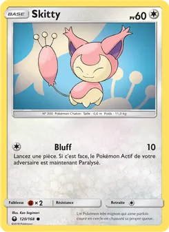 Carte Pokémon Skitty 120