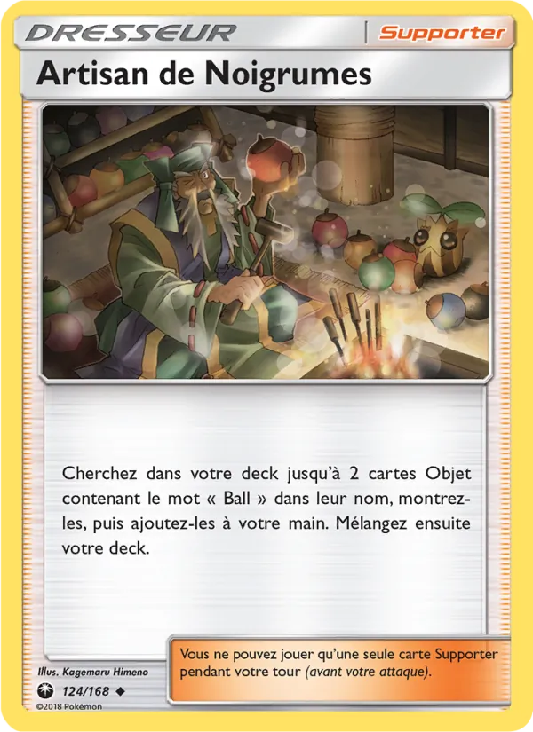 Carte Pokémon Artisan de Noigrumes 124/168 de l'extension Tempête Céleste