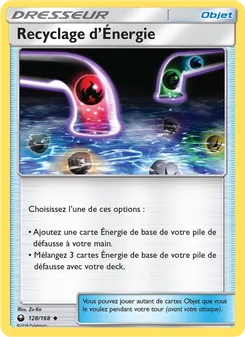 Carte Pokémon Recyclage d’Énergie 128