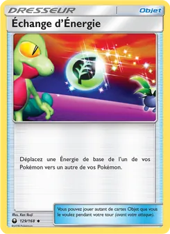 Carte Pokémon Échange d’Énergie 129
