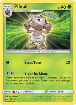 Carte Pokémon Pifeuil 13