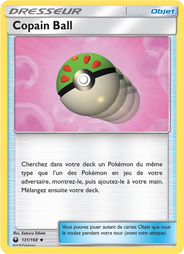 Carte Pokémon Copain Ball 131/168 de l'extension Tempête Céleste