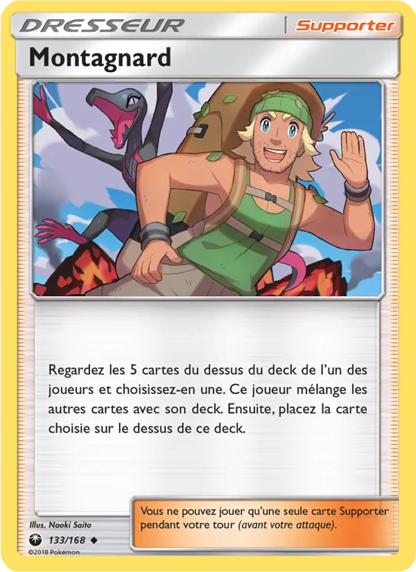 Carte Pokémon Montagnard 133/168 de l'extension Tempête Céleste