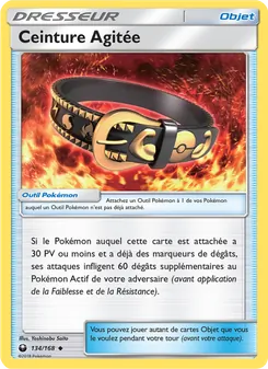 Carte Pokémon Ceinture Agitée 134